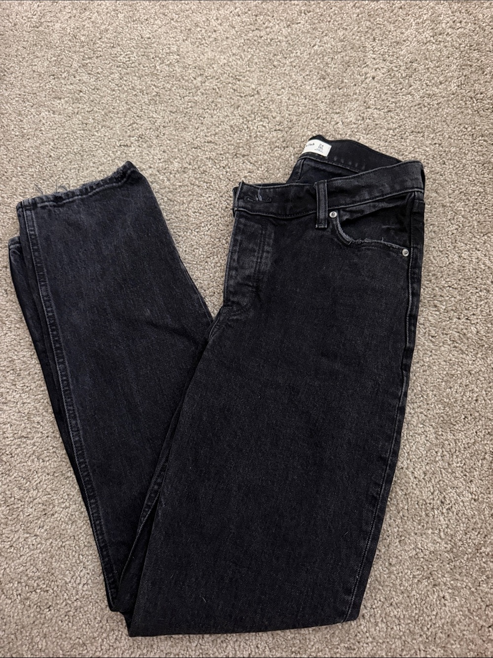 Abercrombie & Fitch Black Women's Straight-Leg Jeans